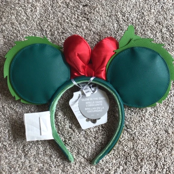 DISNEY LOUNGE FLY HOLIDAY MINNIE EARS - NWT - Picture 2 of 6